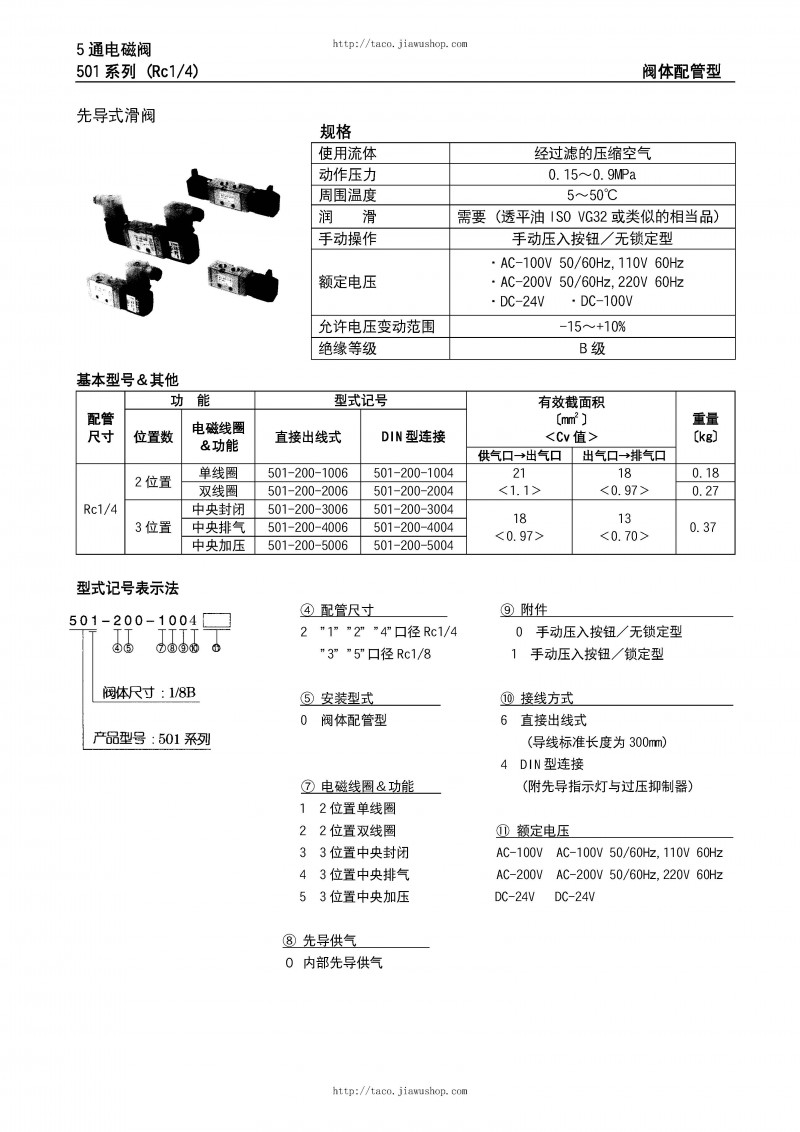日本TACO電磁閥、雙位閥選型手冊(cè)（中文版）_頁面_01