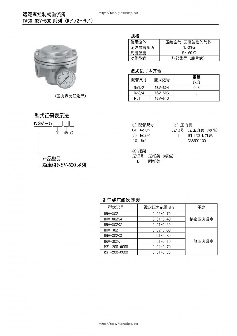 日本TACO輔助氣動元件選型手冊（中文版）_頁面_12