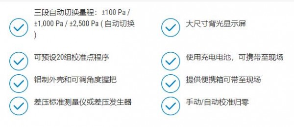 sauermann 智能型微差壓校驗儀GP 500系列